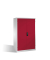 Stahlschrank 8932-503 S10243 lichtgrau, rubinrot 120,0 x 60,0 x 195,0 cm, aufgebaut